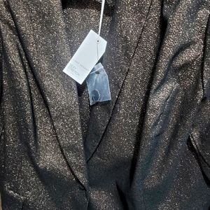 Lane Bryant Gold and Black Blazer